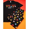 thumbnail image 2 of Pacman Mens Black Short Sleeve Long Leg Pyjama Set, 2 of 5