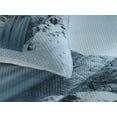 thumbnail image 3 of Ambesonne Landscape Quilted Coverlet 3 Pcs, Mountains with Snow, King Size, Petrol Blue, 3 of 4