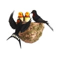 thumbnail image 1 of Nido de golondrina artificial de imitación para Pascua, adorno para jardín volar, 1 of 9