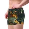 thumbnail image 2 of Susaid Intellectual Frog Pond Print Men's Mesh Boxer Briefs Cooling Breathable Sports Underwear Wide Waistband Boxer Briefs W/Fly-X-Large, 2 of 5