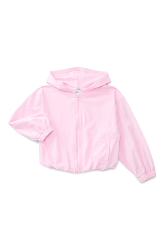 Girls Active Full Zip Woven Jacket, Sizes 4-18