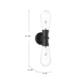 thumbnail image 2 of WV464002MB-Alora Lighting-Marcel - 2 Light Bath Vanity-21.38 Inches Tall and 5.13 Inches Wide-Matte Black Finish, 2 of 7