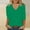 Green, variant on Aloohaidyvio Tops and Blouses ,Womens Solid Color Loose T-Shirt 3/4 Sleeves Blouse V-Neck Casual Tops