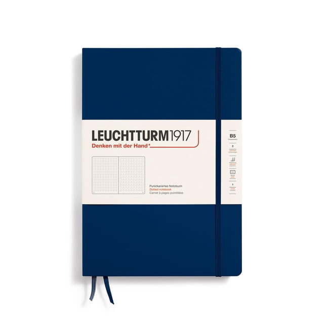 Cuaderno LEUCHTTURM1917, tapa dura, composición B5, 219 páginas