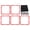 Red, variant on High Performance Orange Agility Training Rings Physical Speed Trainer Quadrilateral Set Multifunctional Basketball Football Exercise Equipment 5 Pack