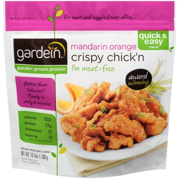Gardein Crispy Manadrin Orange Chick'n 10.5 oz, Pack of 8