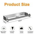 thumbnail image 2 of Under Cabinet Paper Towel Holder, Space-Saving Aluminum Alloy with Rust-Resistant Finish for Easy Installation in Kitchen & Bathroom, Fashionable & Simple Design, 2 of 5