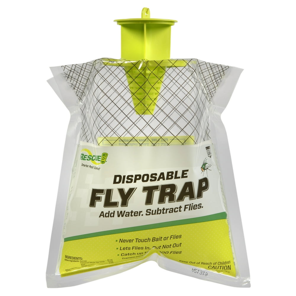 Rescue! Outdoor Disposable Hanging Fly Trap, 1 Trap