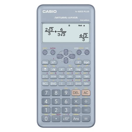 Casio Fx-82es Plus Blue 2nd Gen Non-programmable Scientific Calculator | 10 + 2 Digits & 252 Functions, Natural Textbook Display