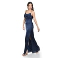 thumbnail image 2 of Vestido de escote drapeado Roman Fashion /Juvenil, 2005 (Azul marino) azul marino EG, 2 of 5