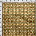 thumbnail image 3 of oneOone Velvet Rust Brown Fabric Skull Sewing Craft Projects Fabric Prints By Yard 58 Inch Wide, 3 of 5