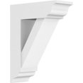 thumbnail image 1 of Ekena Millwork BKTP05X14X18TRA01 Standard Traditional Architectural Grade PVC Bracket with Traditional Ends - 5 x 14 x 18 in., 1 of 1