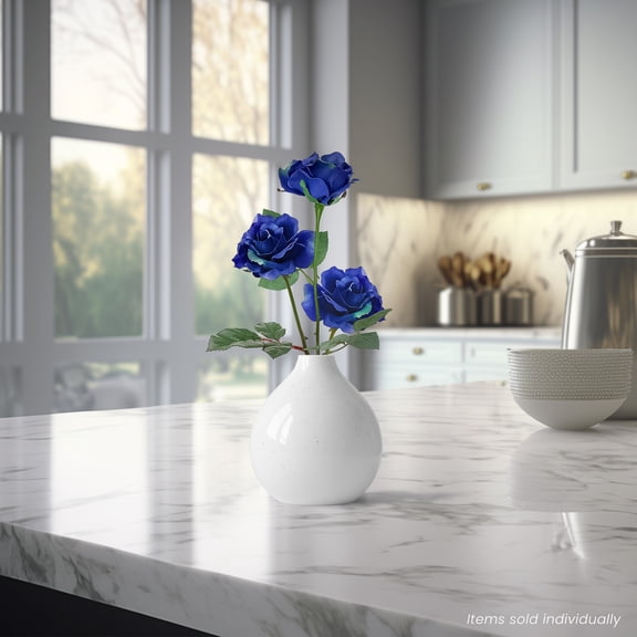 Allstate Long Stem Blooming Rose Artificial Floral Spray - 23" - Blue