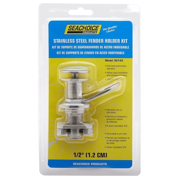 Seachoice Stainless Steel Fender Holder Kit (Eye & Receiver)