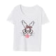 thumbnail image 3 of Camiseta de mujer jinwen ropa de Pascua tops de verano M, 3 of 7