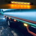thumbnail image 4 of 10 Pack 6 Led 9.7cm Trailer Turn Signal Lights For Trucks Amber Marker Lights Truck Cab Rear Marker Lights (amber), 4 of 5