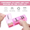 thumbnail image 2 of MasteelfCA ULTNICE 21 Grids Pill Box Portable Monthly Pill Organizer Pill Container Storage Box Medicine Case, 2 of 7
