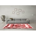 thumbnail image 3 of Ahgly Company Indoor Square Abstract Red Contemporary Area Rugs, 6' Square, 3 of 4