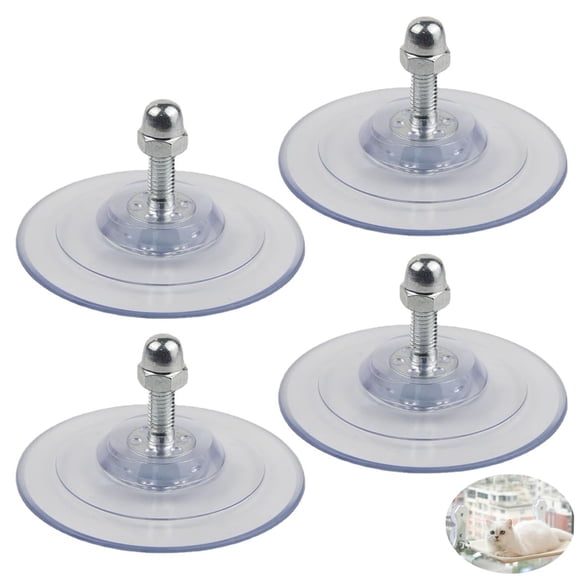 Ventosas para ventana de gato SquEqu Juego de 4 PVC 8.5 x 2.3 cm