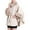 Beige, variant on Xfvqtps Women Cape Faux Fur Collar Cloak with Belt Solid Color Thickened Warm Loose Streetwear Windproof Coldproof Warm Winter Long Coat Beige
