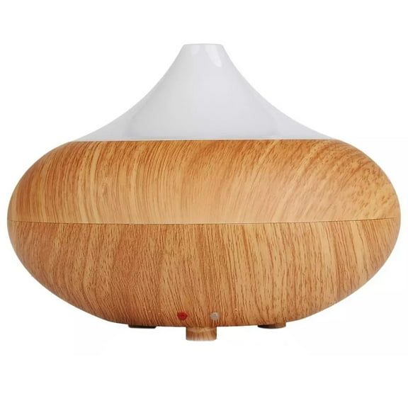 Essential Oil Aromatherapy Diffuser and Humidifier with Soft Light - Oak, Small