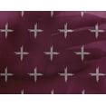 thumbnail image 4 of oneOone Georgette Viscose Fabric Plus Sign Kasuri Print Fabric By Yard 42 Inch Wide, 4 of 4