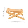 thumbnail image 4 of Raindrops Guitar Foot Stool Adjustable Bamboo Light Yellow 1Pcs For Guitar Lovers, 4 of 8