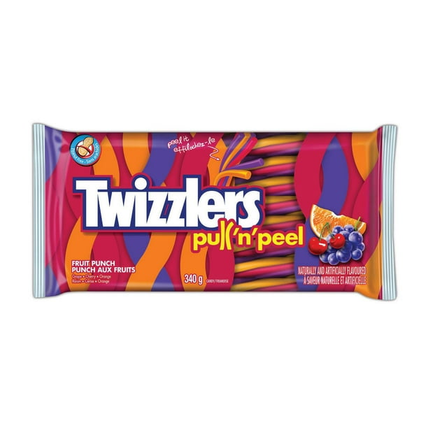 Friandises TWIZZLERS PULL-N-PEEL Punch aux fruits