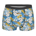 thumbnail image 5 of Uemuo Flower and Sail Boat Pattern Men's Boxer Briefs,Trunk Anti-Chafing,Comfortable, Durable, and Stylish Underwear-Large, 5 of 9