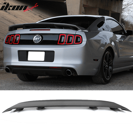 Spoiler Kit Mustang - Fits 10-14 Ford Mustang LS Style Trunk Spoiler Matte Black - ABS