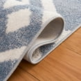 thumbnail image 5 of SAFAVIEH Blair Caiden Geometric Machine Washable Area Rug, 6'7" x 6'7" Round, Blue/Ivory, 5 of 8