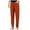 Red, variant on 2DXuixsh Pant Suits for Women Women Elastic Waist Cotton Trousers Relaxed Fit Straight Leg Trousers Casual Loose Fiitting Trousers Beige Size Xl
