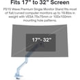thumbnail image 2 of TEMOGU-Pixio PS1S Wave Blue Single Monitor Arm Stand Desk Mount - Fits up to 32 inches Monitors and up to 19.8lbs. VESA Compatibility and Integrated Cable Management, 2 of 4