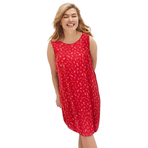 Ellos Plus Size Sleeveless Shift Dress