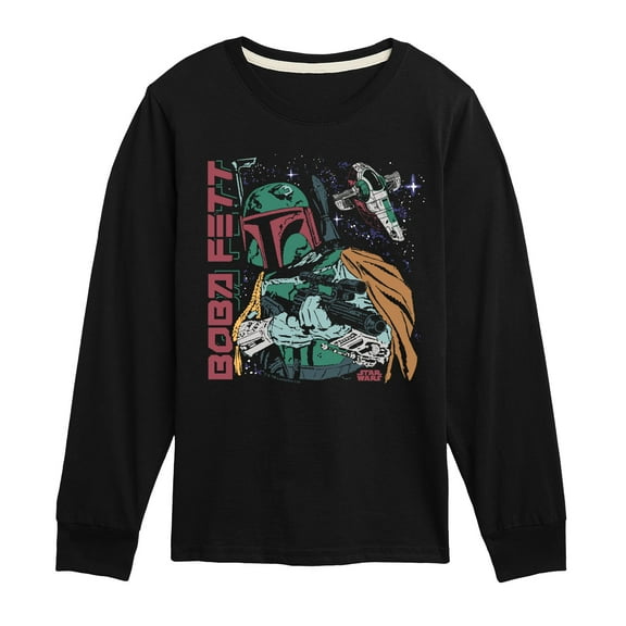 Star Wars - Boba Fett Illustration - Toddler And Youth Long Sleeve Tee