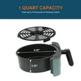 thumbnail image 4 of Elite Gourmet 1 qt Air Fryer Blue - Non-Stick, Adjustable Timer/Temperature, 4 of 7