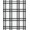 Black And White, Pattern 14, variant on Design&I 8'x10' Washable Area Rug Classic Grid Plaid Black White Checkered Geometric Border Design for Dining Room, Large Office, Lounge, Snag-Free