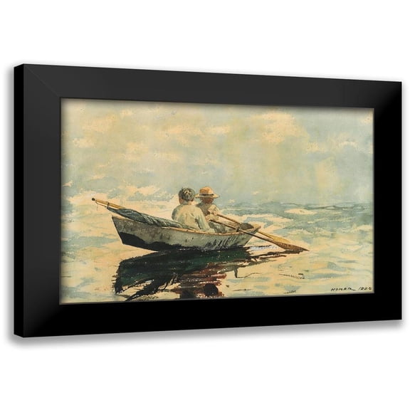 Homer, Winslow 14x11 Black Modern Framed Museum Art Print Titled - Rowboat