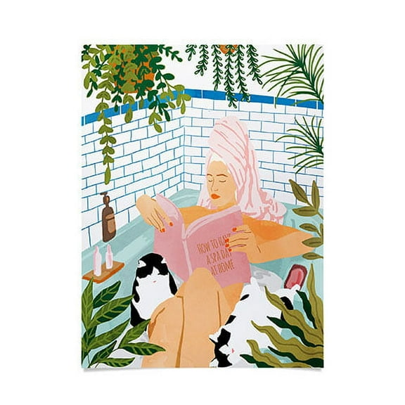 Society6 How To Have A Cat Spa Day by 83 Oranges Art Print