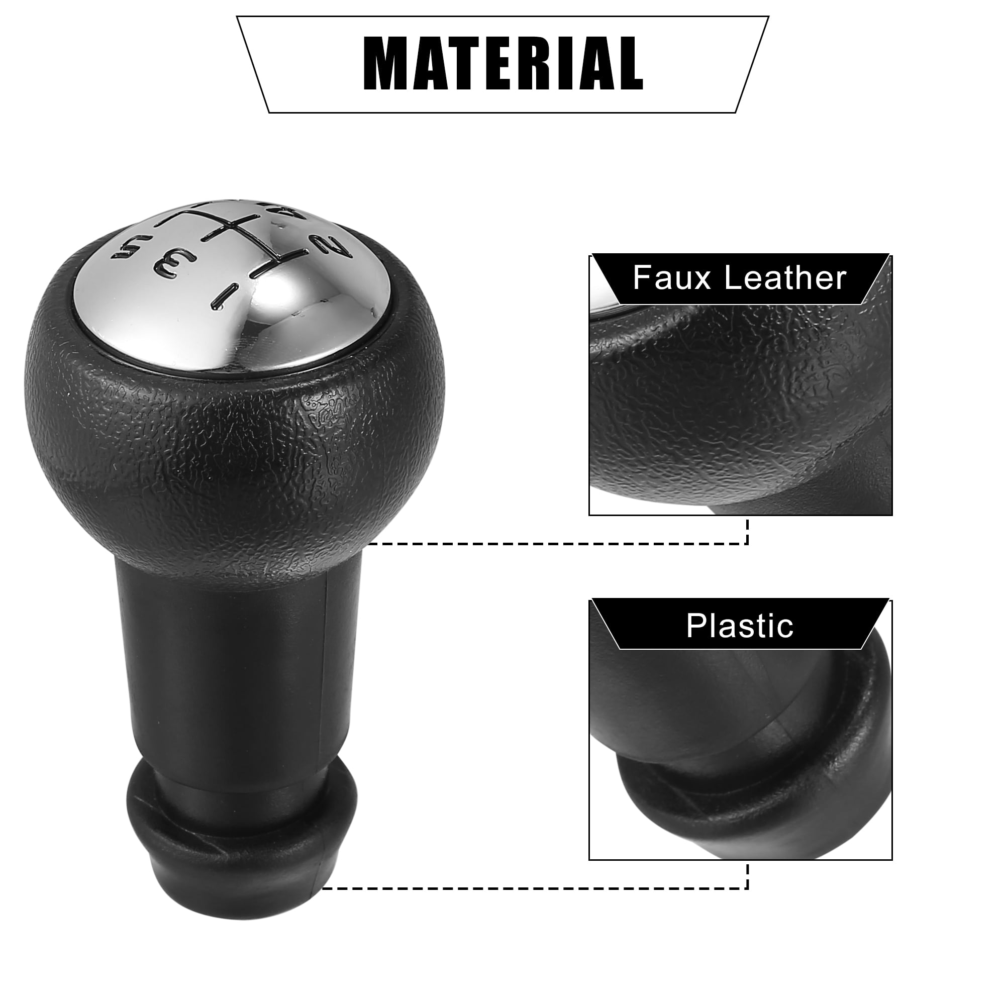 Carro 5 Speed Gear Stick Shift Knob Head para Peugeot 106 107 205 206