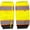 Yellow/Black, variant on Portwest US389 Lightweight Hi Vis Reflective Two-Tone Gaiters Yellow/Black