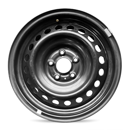 For 2025 Nissan Kicks 16 Inch Powder-Coated Black Steel - Genuine OEM Take-Off Rim - Road Ready SUV Wheel