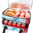 thumbnail image 5 of Unicorn Double Layered Insulated Refrigerated Lunch Bag with Two Compartments, Large Capacity, and Hand-Carry Strap - 7.1x11.4x16.1 Inches, 5 of 6