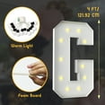 thumbnail image 2 of ZFUNBO Marquee Light Up Letters 4FT Mosaic Letters with Light for Baby Shower Graduation Party Decor, Large A-Z for Engagement Wedding Party Decorations, 2 of 6