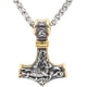 thumbnail image 1 of 1 Uds. Collar de martillo para hombre, amuleto de runas, joyería noridc, regalo vikingo para hombre, 1 of 5