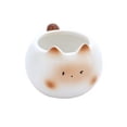 thumbnail image 1 of Taza de café de cerámica de 210 ml con diseño de gato y asa de cola. Apta para microondas y lavavajillas. Regalo de cumpleaños para amantes de los gatos., 1 of 8