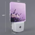 thumbnail image 2 of Honeii Lavender Roses Arrangement Print LED Night Light with Light Sensor, Night Lights Plug Into Wall,Ideal for Bedrooms and Hallways-UK, 2 of 7