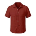thumbnail image 3 of HAiming Boys School Shirts Summer Short Sleeve Collared Uniform Tee with Pockets Loose Casual Solid Color Blouses Outwear Kids Tops, 3 of 6