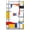 Multi Color Geometric Abstract Art, variant on Rustic Wild Floral Vintage Watercolor Flower Light Switch Cover Decorative Double Rocker Wall Plate Electrical Switchplate Home Decor 2-Gang Electrical Outlet Covers for Bathroom Bedroom Decor
