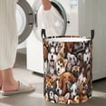 thumbnail image 5 of Vsdgher various dog breeds Waterproof Round Large Laundry Basket -Toy Storage Basket, Perfect as Hamper, Kids Room Storage, and Toy Containment-Medium, 5 of 6
